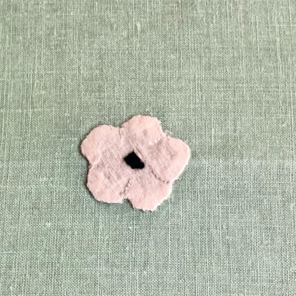 Vintage Hand Applique Tablecloth & 4 Napkins Green & Grey 40s Southern Belle - Picture 12 of 13